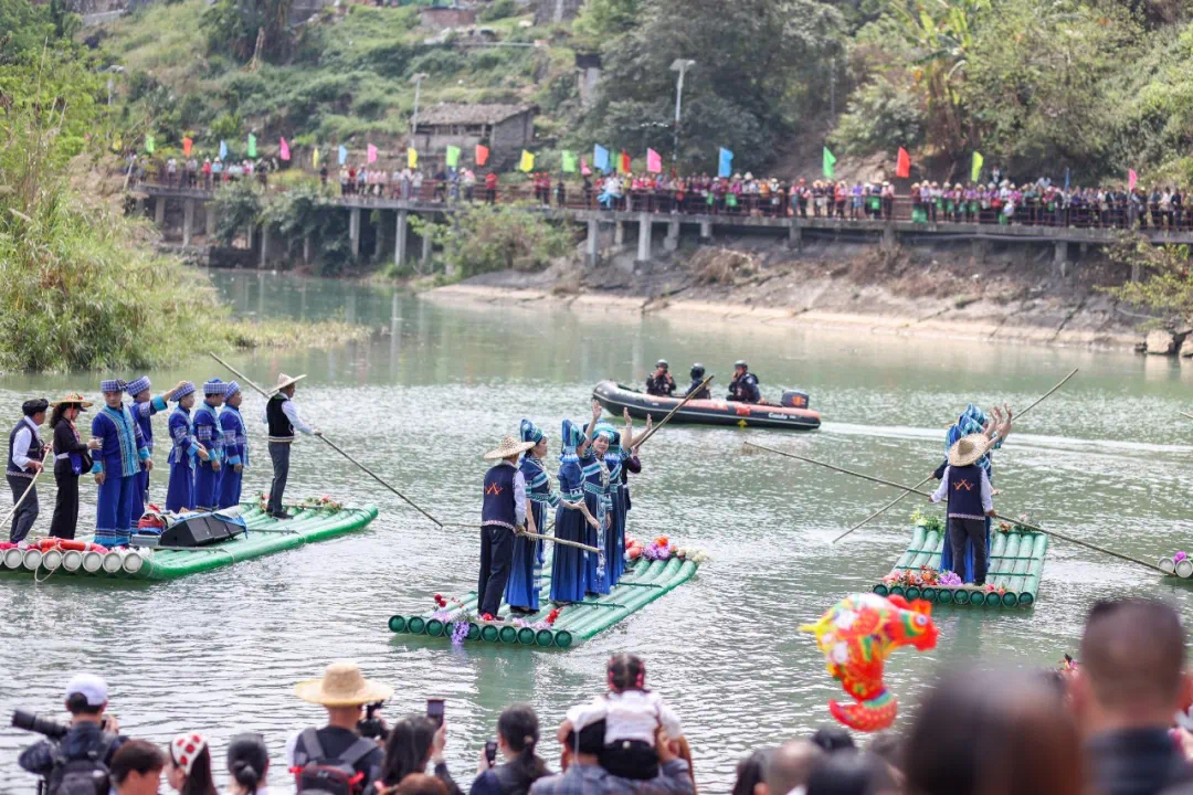 水上歌圩聯動桂滇黔 百色「三月三」解鎖節慶新玩法