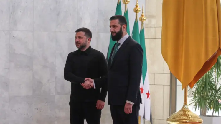 烏克蘭總統澤連斯基訪敘利亞 「推銷」武器和糧食