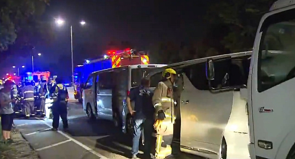 新田公路一小時兩宗車禍1死16傷 小巴司機送院亡