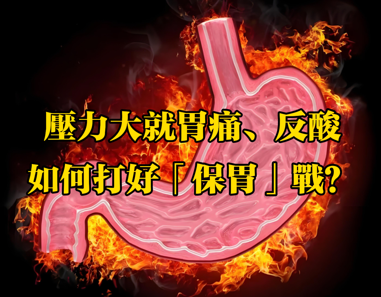 有片｜壓力大就胃痛、反酸 如何打好「保胃」戰？