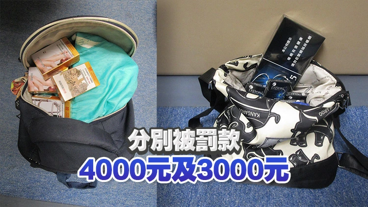 非法攜帶7400支未完稅香煙抵港 2女子分別被判囚6星期及4星期