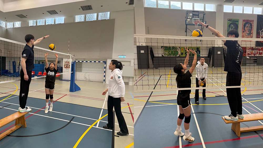 前女排國手諸韻穎來港傳技 以排球為橋共築灣區體育夢