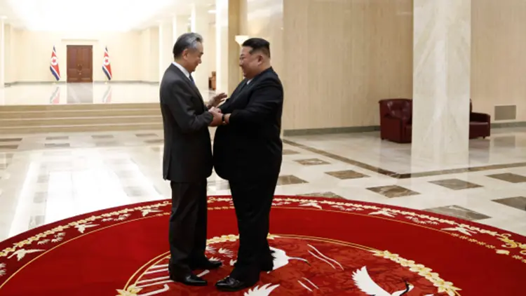 朝鮮最高領導人金正恩會見王毅