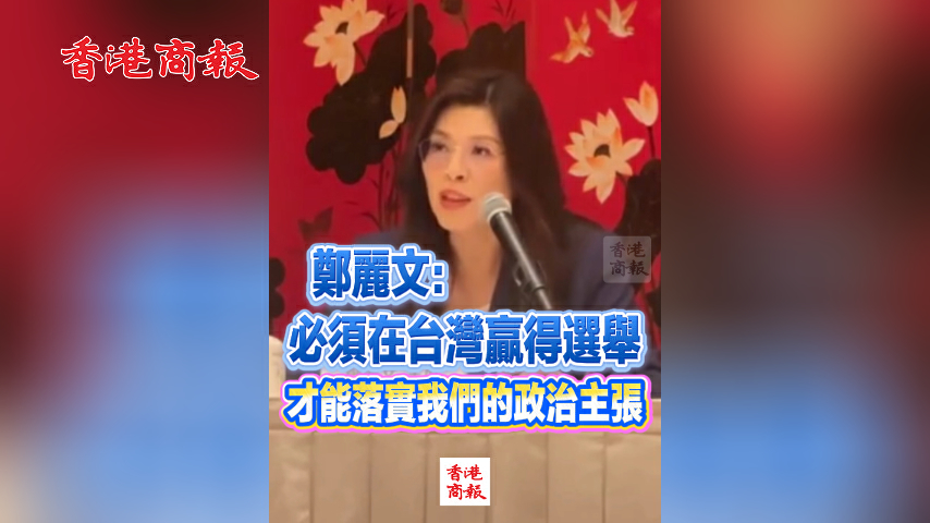 有片丨鄭麗文：必須在台灣贏得選舉 才能落實我們的政治主張