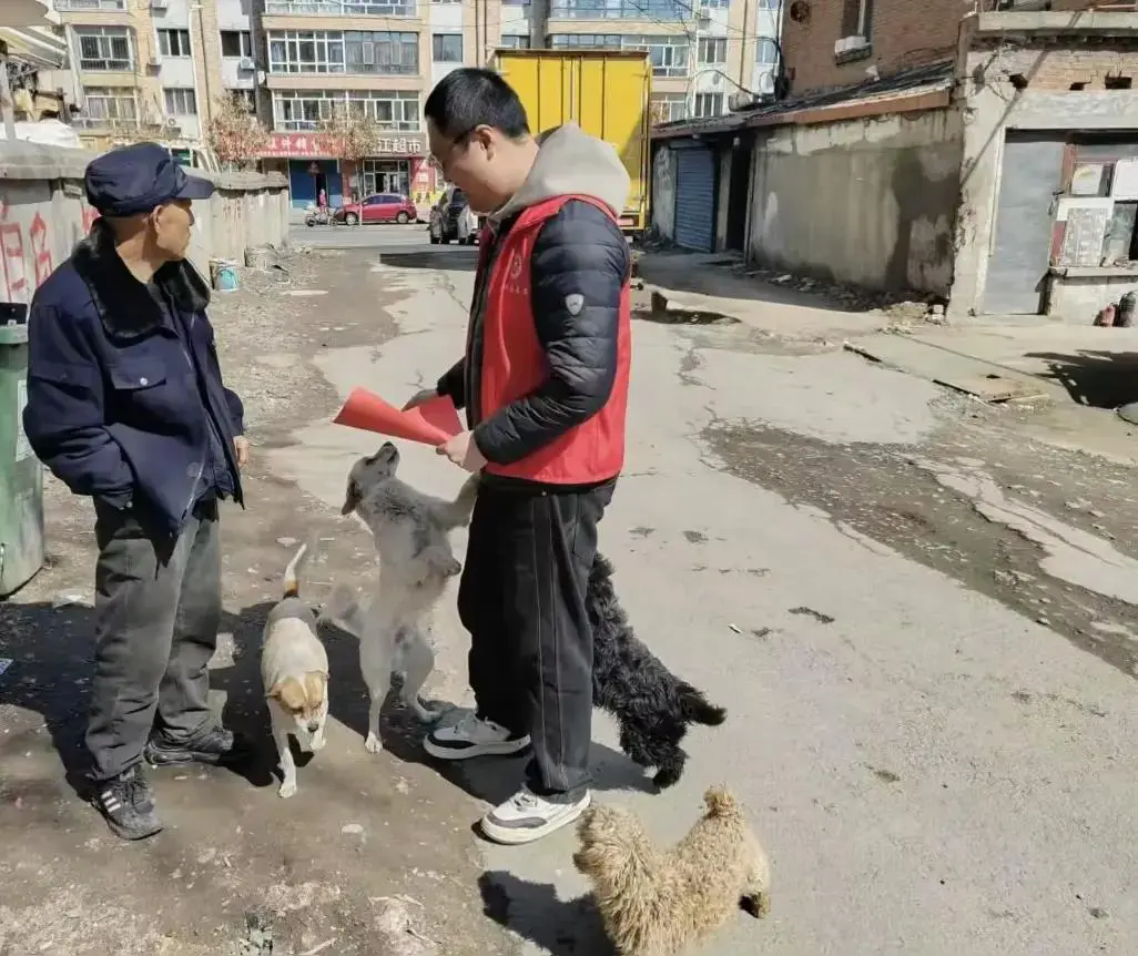 哈市香坊區新成街道開展文明養犬宣傳活動