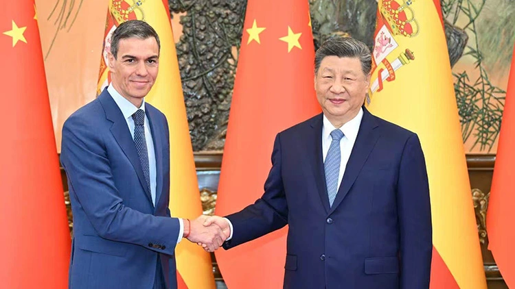 習近平會見西班牙首相桑切斯