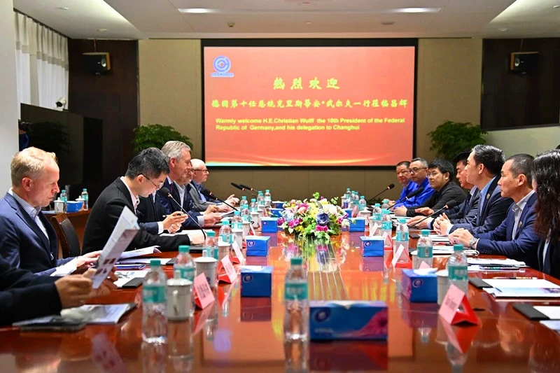 德國前總統到訪休寧昌輝  共謀中德智能製造合作新機遇