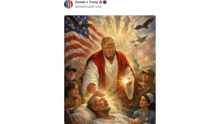 特朗普發「化身耶穌」AI圖遭批 悄然刪除