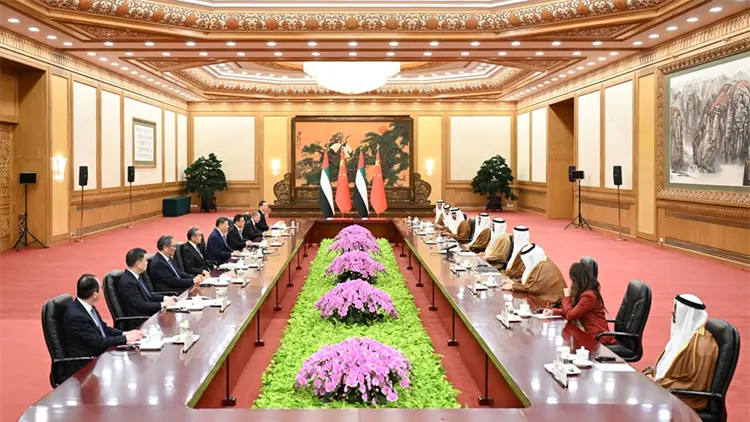 習近平會見阿聯酋阿布扎比王儲哈立德