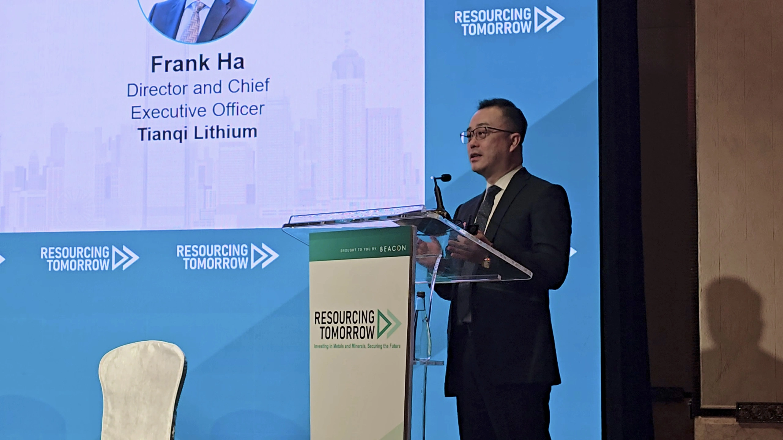 天齊鋰業總裁夏浚誠受邀出席Resourcing Tomorrow峰會