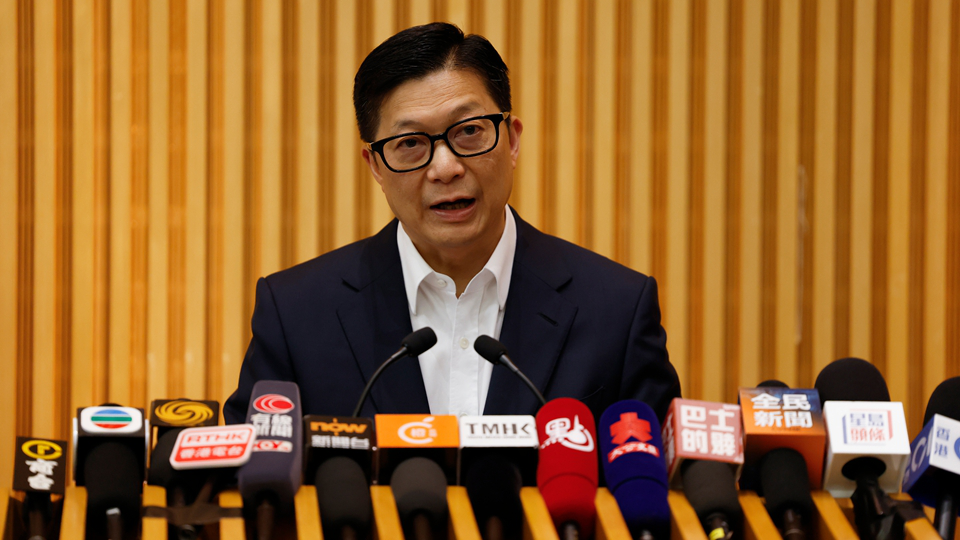 鄧炳強去信《華爾街日報》 斥涉黎智英評論不實 意在詆毀香港