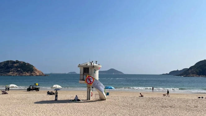 康文署：石澳泳灘懸掛紅旗