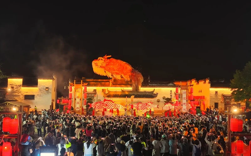 有片 | 皖徽州區：獨占鰲頭演繹火熱 唐模古村風華盛放