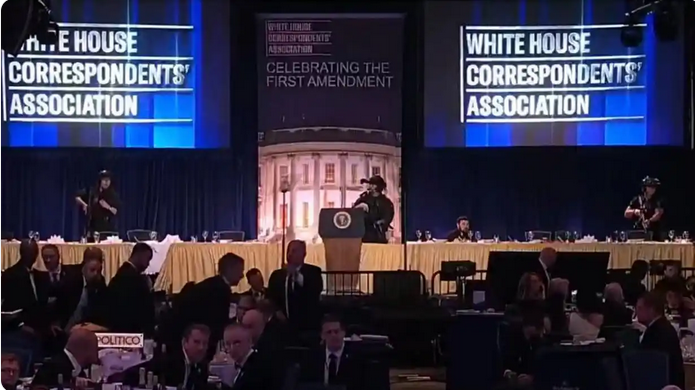 白宮記者晚宴傳出「槍聲」 特朗普被緊急疏散