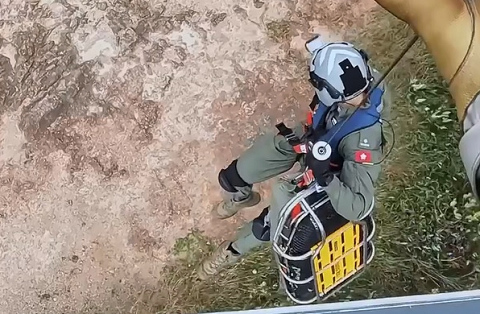 有片〡懸崖救援3大挑戰 政府飛行服務隊民安隊克服亂流險峰