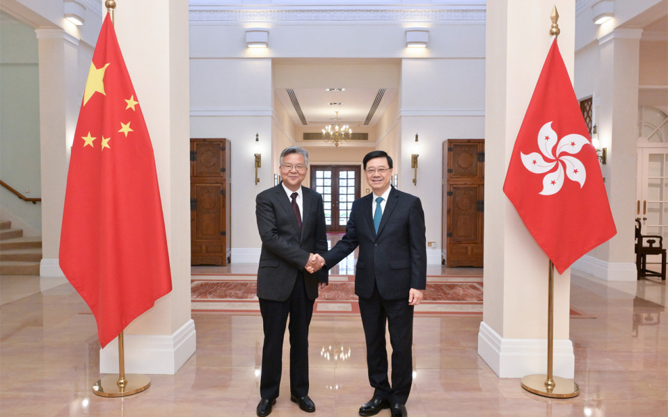 李家超晤湖北省省長李殿勛 就深化鄂港合作交流意見