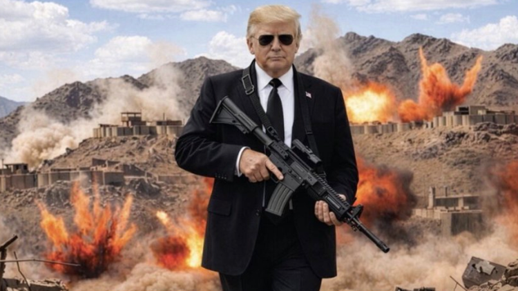 特朗普發持槍圖威脅伊朗：放聰明點 不再有好好先生