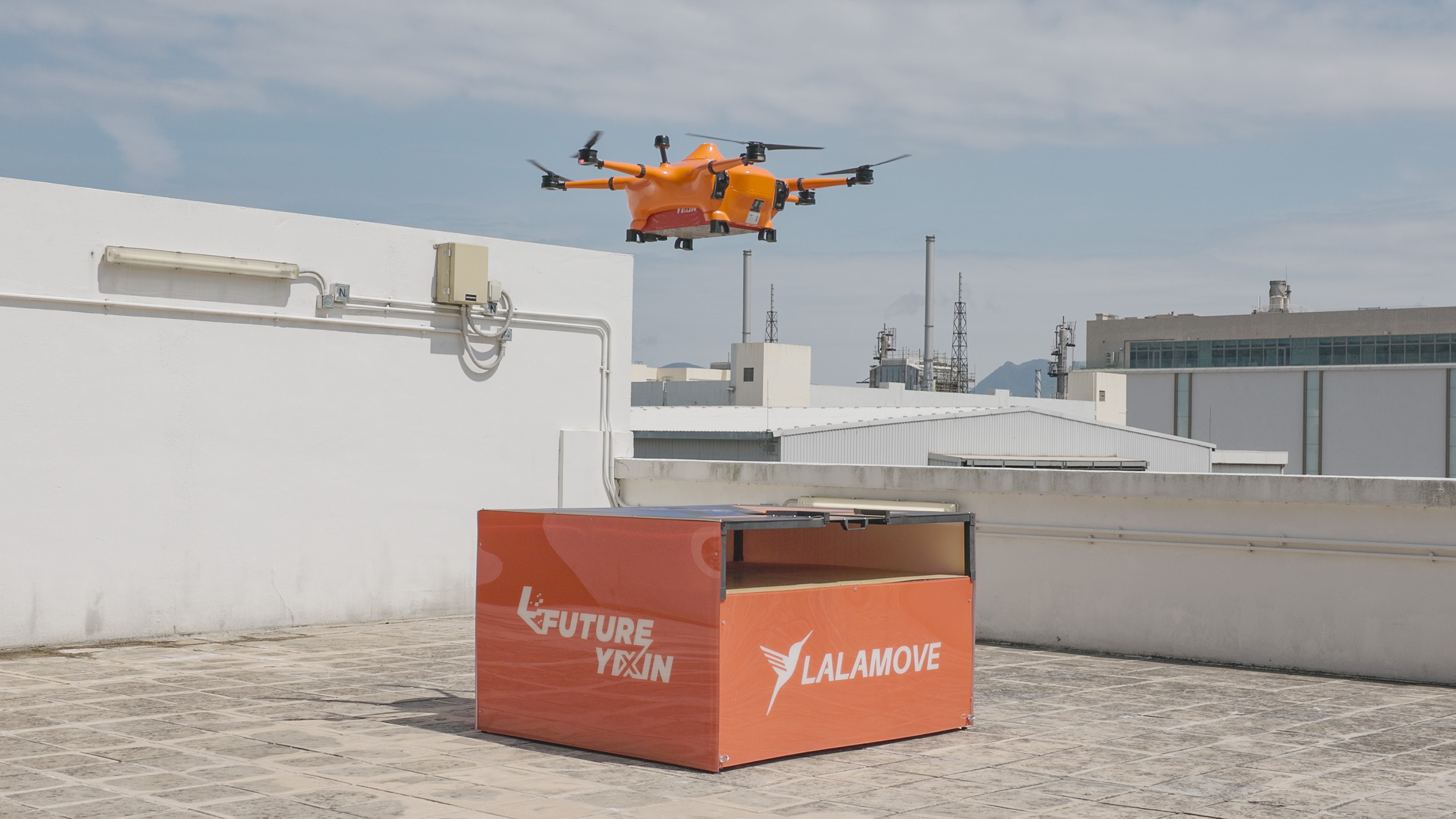 Lalamove無⼈機9分鐘由香港科學園⾶抵⼤埔創新園 期望拓展離島及北都航線