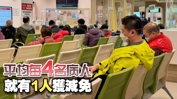 公營醫療收費改革順利 已有22萬人申請減免費用