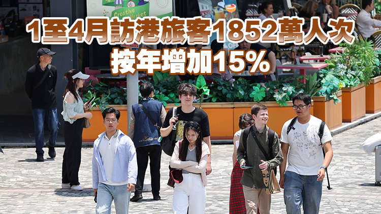 4月訪港旅客約422萬人次 按年升10% 內地客310萬人次