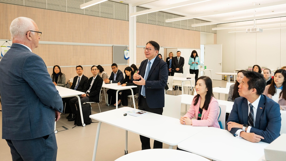 陳國基率領「大學城籌劃及建設組」代表團訪問德國海爾布隆