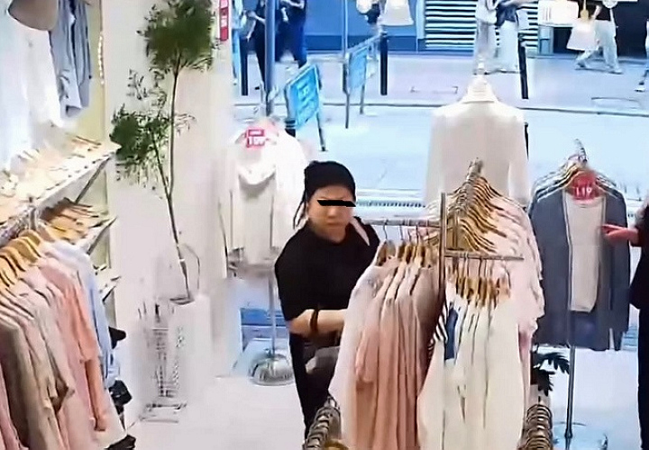 有片〡網傳銅鑼灣竊案影片 婦人施然偷衫