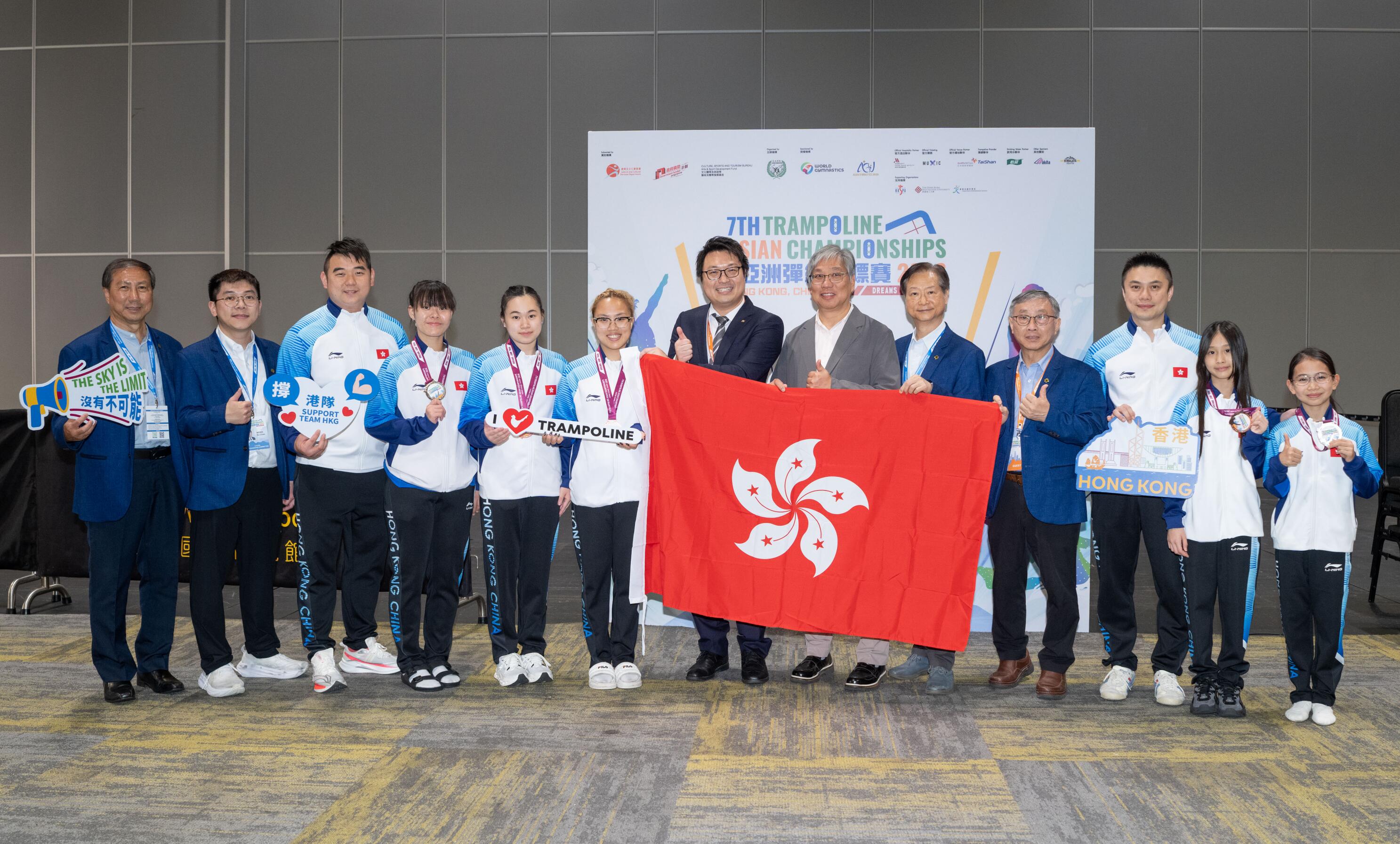 亞洲彈網賽 中國隊10金4銀1銅成大贏家 港隊主場奪2銀2銅