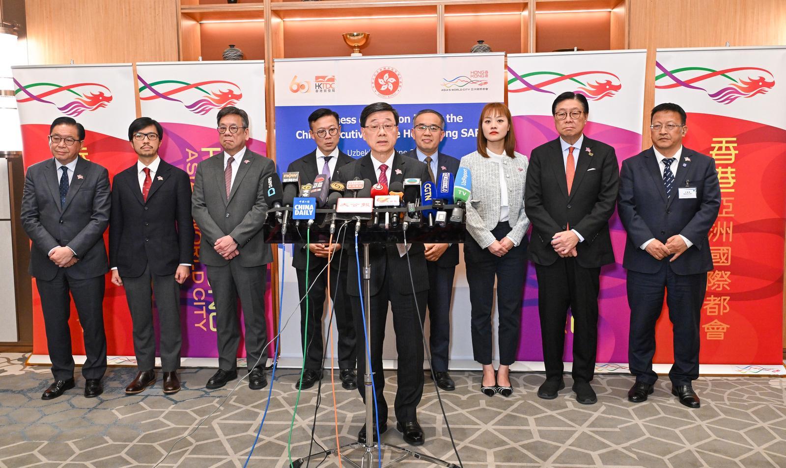 李家超：中亞行程有八大成果 簽署96份協議及備忘錄 涉款近130億港元