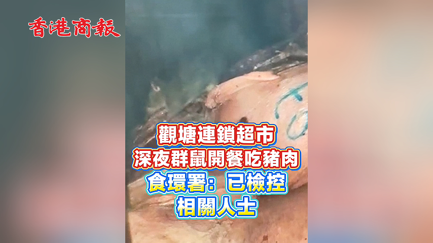 有片丨觀塘連鎖超市深夜群鼠開餐吃豬肉 食環署：已檢控相關人士