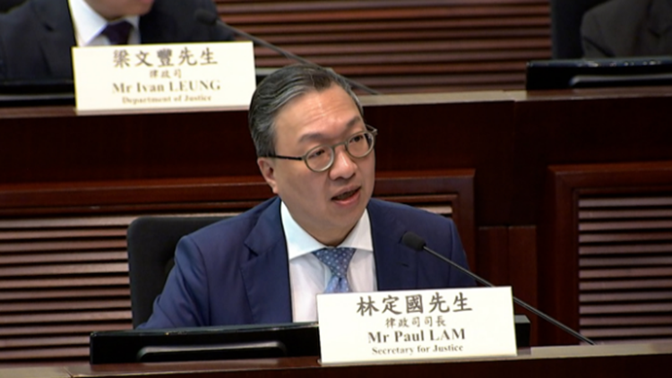 立法會開會討論維護國安附屬法例 林定國：無改變適用範圍或新增權力