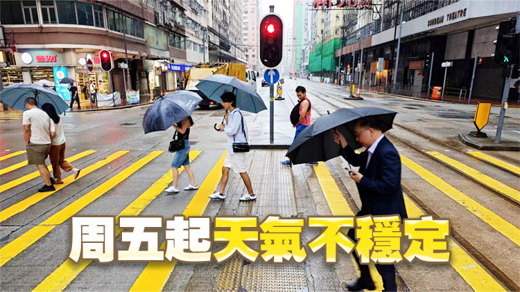 天文台：本港今日多雲有驟雨 最高氣溫約29度