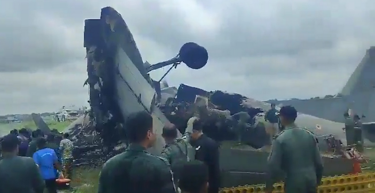 印度空軍一運輸機墜毀 5死1生還