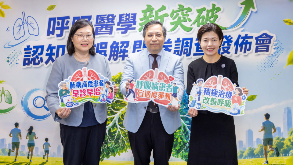 調查發現約七成受訪市民對慢阻肺病與哮喘認知不足