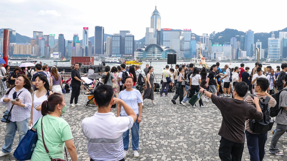 旅發局：今年1至5月訪港旅客錄得約2300萬人次 按年增加14%