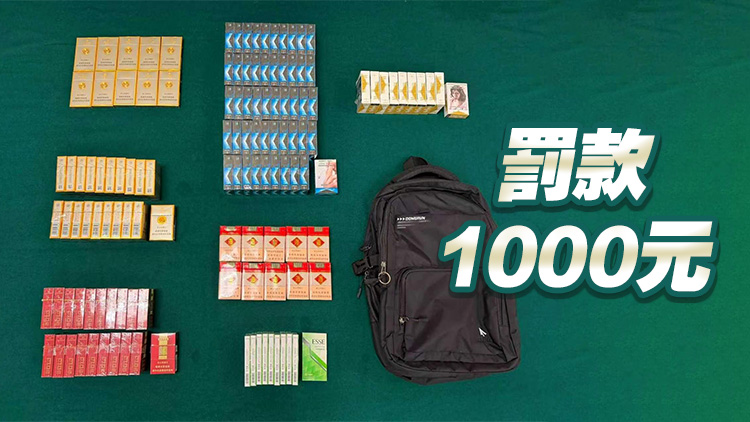 攜帶2600支未完稅香煙抵港 44歲女子被判囚4星期