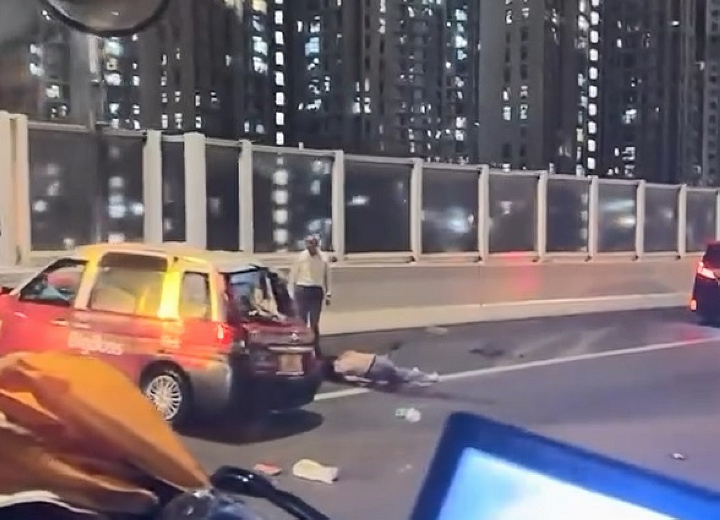 有片〡青沙公路車禍兩夫婦拋出車外亡 男死者為休班消防員