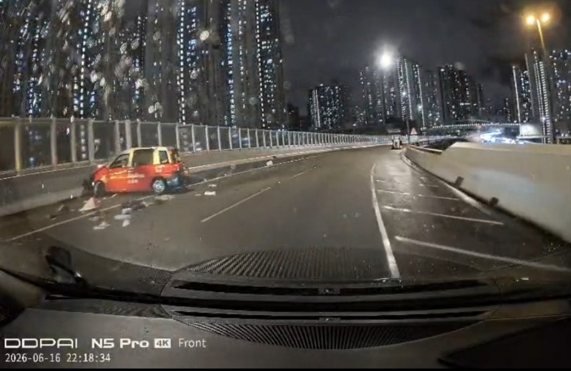 有片 | 青沙公路車禍片段曝光 網民：如戴安全帶就無事