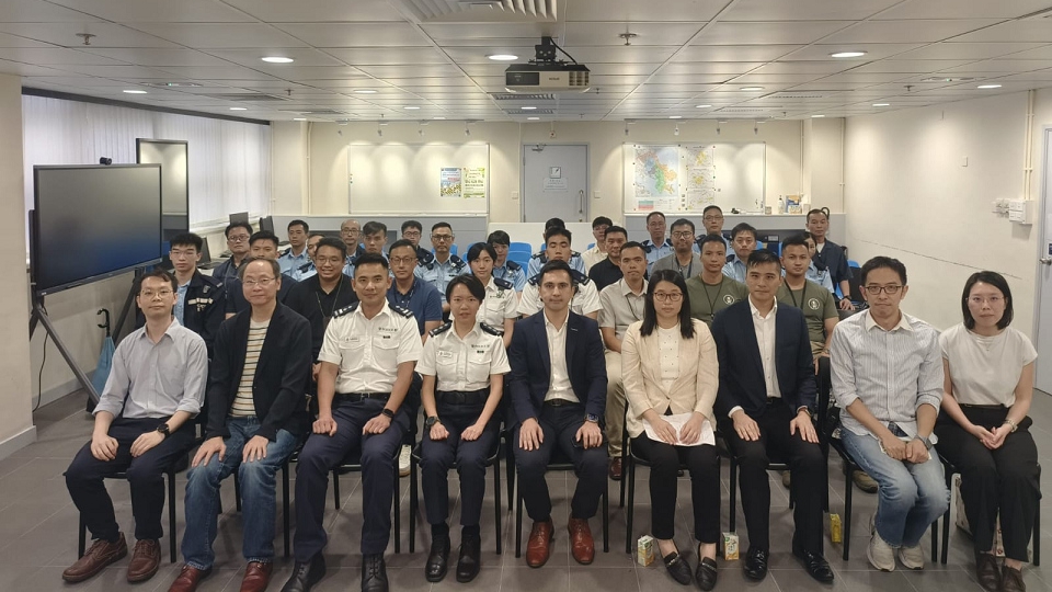 將軍澳警區舉行跨部門應對極端天氣交流會 強化協作應變能力