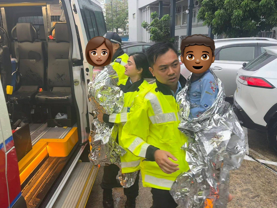 黑雨來襲警方全力救援 元朗警區堅守崗位