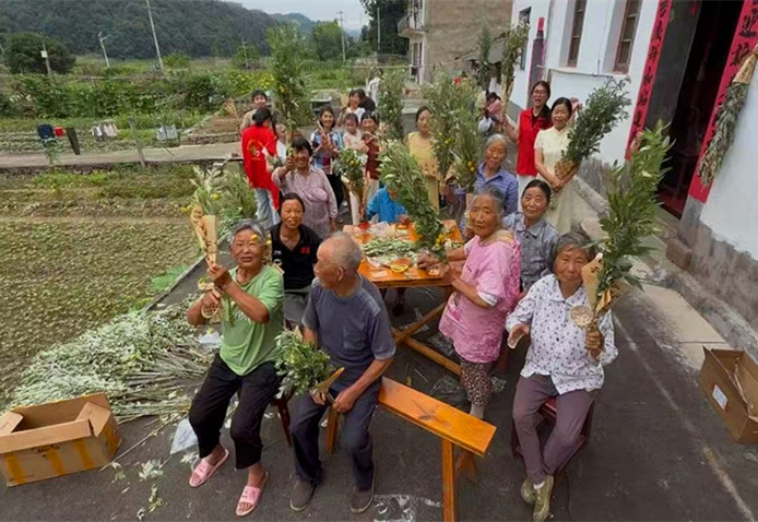 皖祁門塔坊鎮：一縷艾香寄安康 暖心陪伴度端午