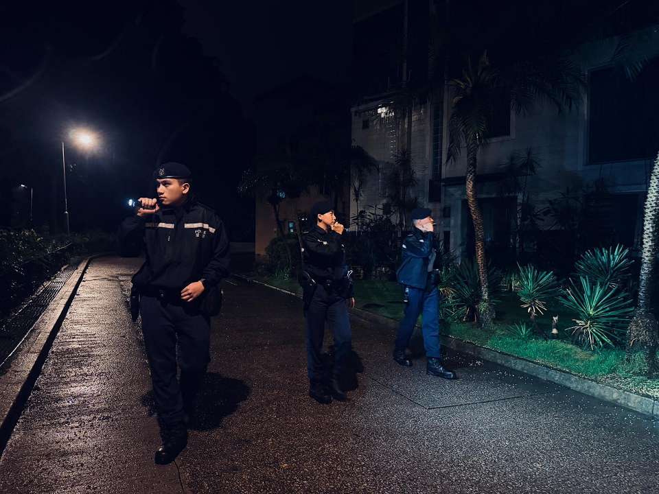 警方新界南總區端午節反爆竊行動 直升機無人機海陸空巡邏