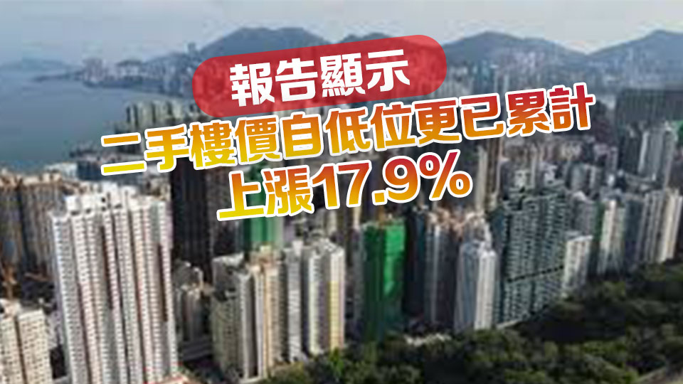【港樓】摩通：本港二手樓價今年累升一成 下半年升勢料放緩至5%以下