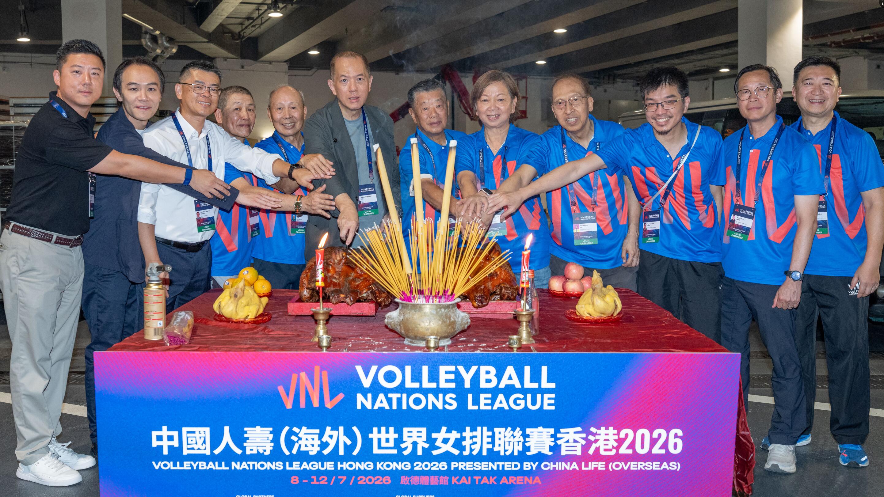 女排世聯賽香港站今早啟德拜神祈福  下周三正式開打