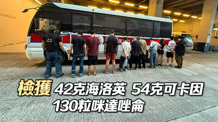 砵蘭街單位淪為毒窟 警拘10人 檢值逾7萬元毒品　