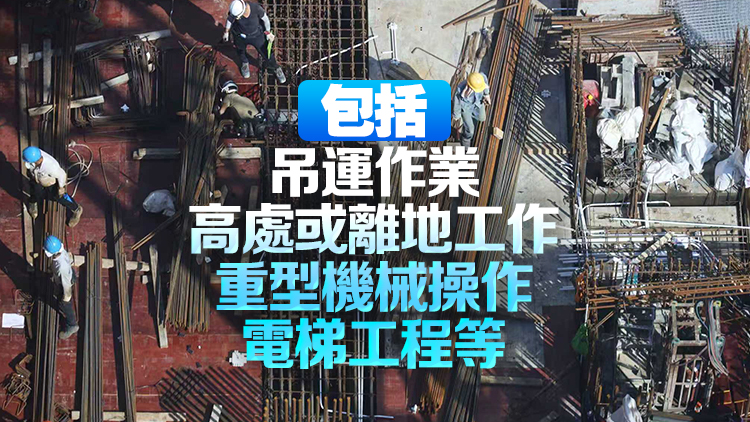 7·6起勞工處重點巡查涉高危工序建築地盤 將嚴厲執法