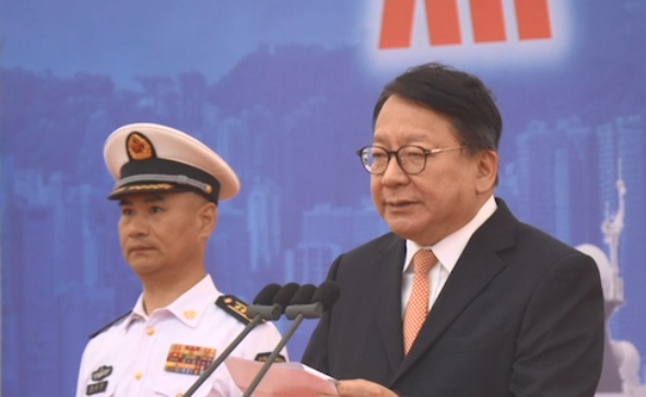 歡送南寧艦編隊離港 陳國基：為年輕人心底播下愛國種子