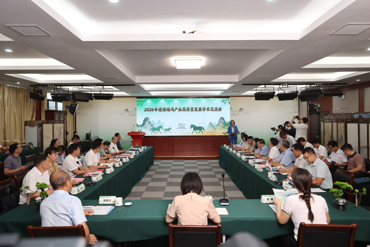 德保矮馬產業高質量發展學術交流會在南寧舉行 政學研共探「馬中熊貓」振興路徑
