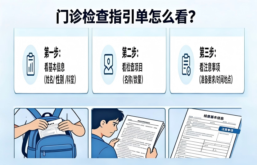 檢查指引單你真的看懂了嗎？這些細節講清，就診少走冤枉路