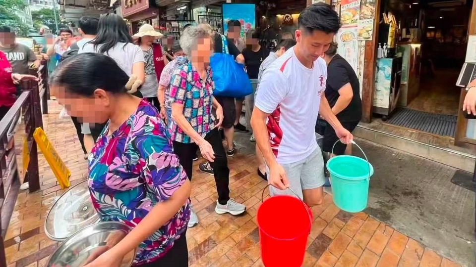 民政團隊繼續支援西灣河及筲箕灣停水事故