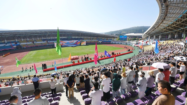 甘肅省第十一屆少數民族傳統體育運動會19日在天水開幕